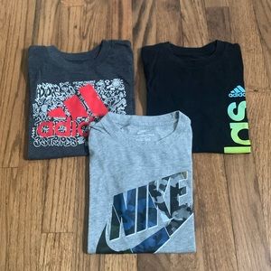 Adidas and Nike size 6-7 tees